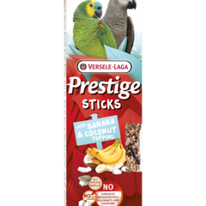 STICKS PERROQUETS AVEC BANANE & GARNITURE DE COCO