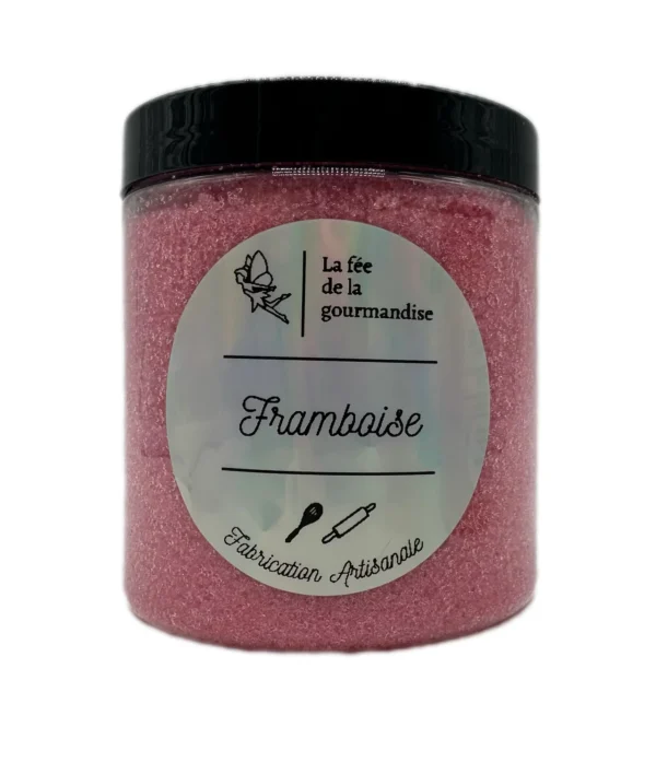 Sucre aromatisé - Framboise - La fée de la gourmandise - Pot 250g