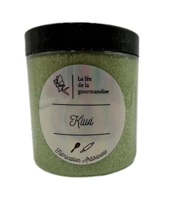 Sucre aromatisé - Kiwi - La fée de la gourmandise - Pot 250g
