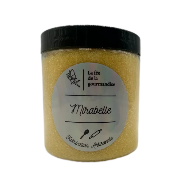 Sucre aromatisé - Mirabelle - La fée de la gourmandise - Pot 250g