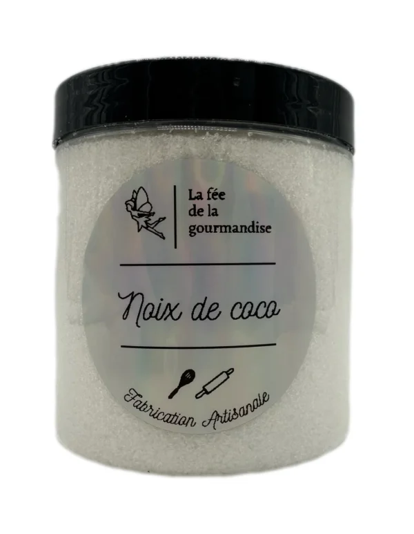 Sucre aromatisé - Noix de coco - La fée de la gourmandise - Pot 250g