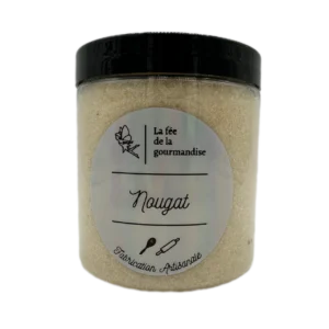 Sucre aromatisé - Nougat - La fée de la gourmandise - Pot 250g