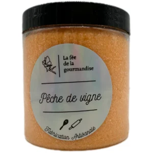 Sucre aromatisé - Pêche de vigne - La fée de la gourmandise - Pot 250g