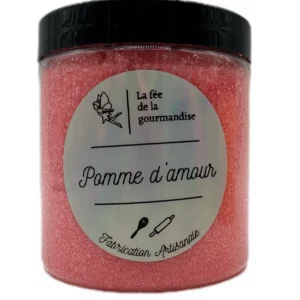 Sucre aromatisé - Pomme d'amour - La fée de la gourmandise - Pot 250g