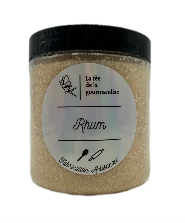 Sucre aromatisé - Rhum - La fée de la gourmandise - Pot 250g