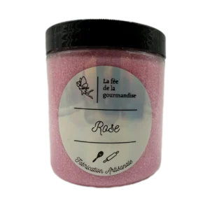 Sucre aromatisé - Rose - La fée de la gourmandise - Pot 250g