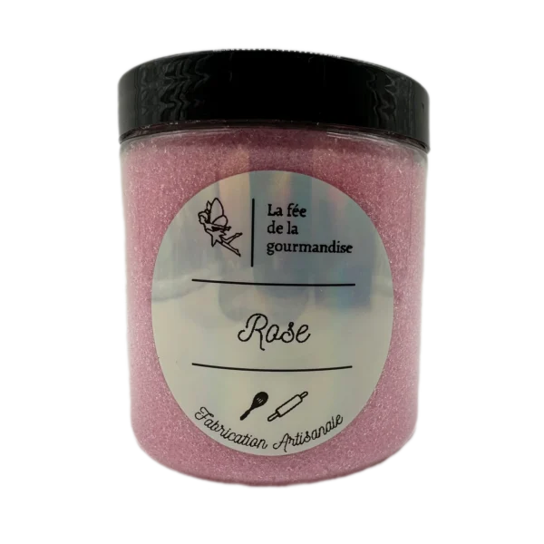 Sucre aromatisé - Rose - La fée de la gourmandise - Pot 250g