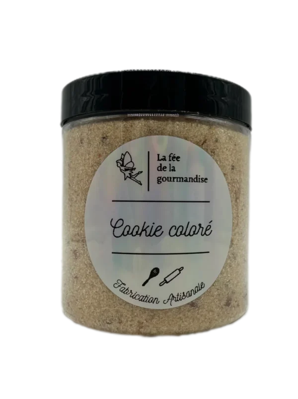 Sucre aromatisé - Cookie coloré - La fée de la gourmandise - Pot 250g