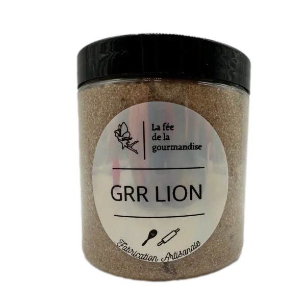 Sucre aromatisé - Sucre Lion - La fée de la gourmandise - Pot 250g