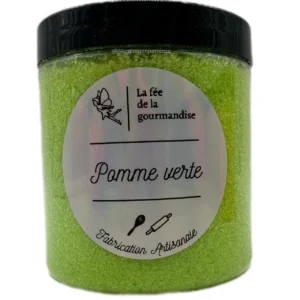 Sucre aromatisé - Pomme verte - La fée de la gourmandise - Pot 250g